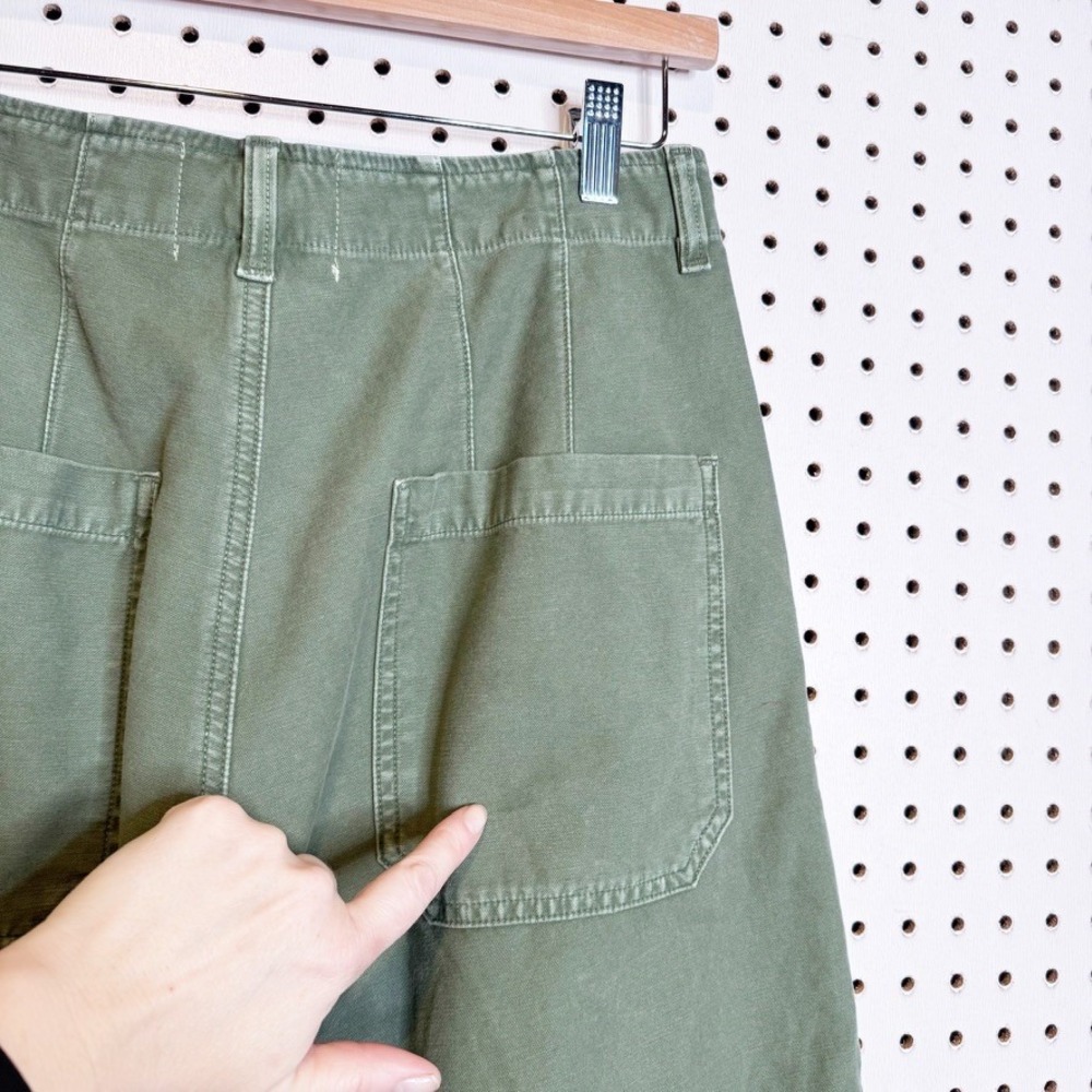 Citizens of Humanity | Hadley Curved Surplus Pant Army Green Pleated Barrel Leg - Picture 9 of 9